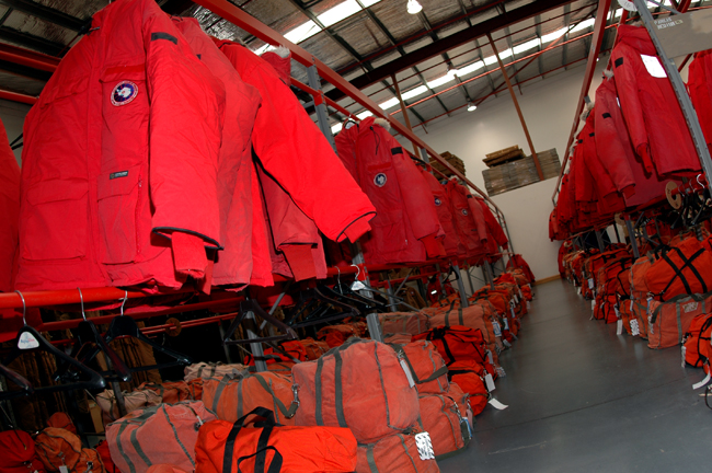 Red parkas in the CDC.